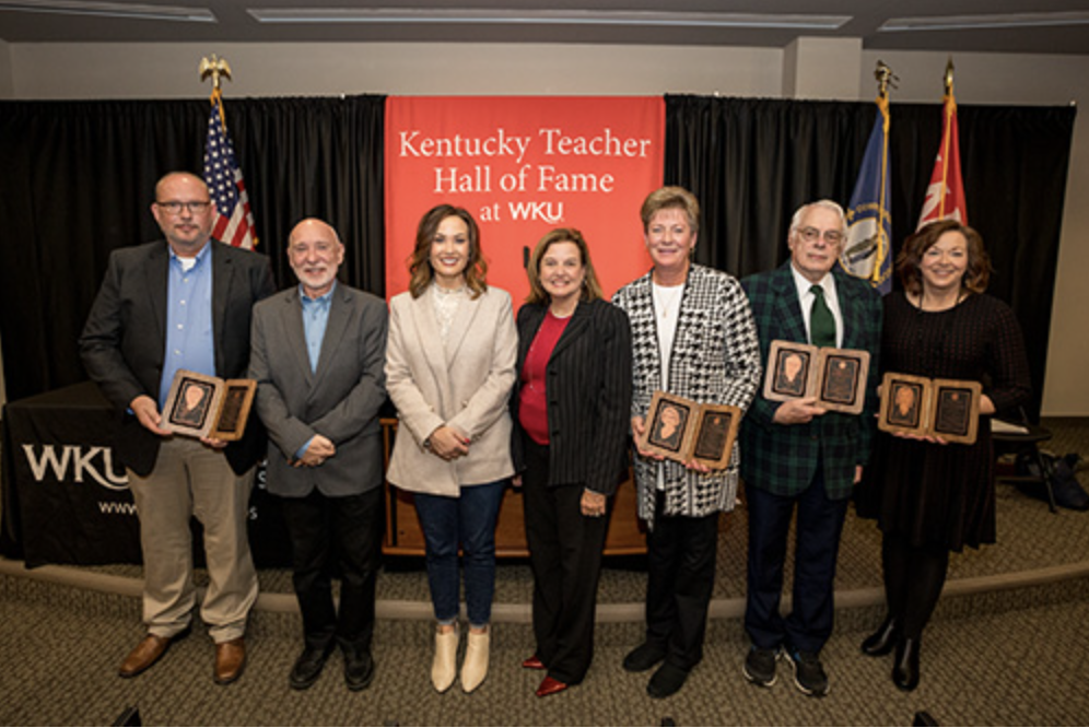 ‘Education goes beyond the classroom’: WKU inducts four into Kentucky Teacher Hall of Fame